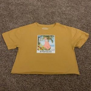 Yellow SpongeBob Crop Top